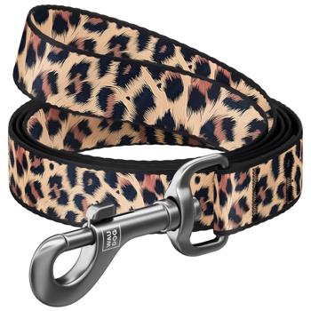 Поводок для собак Waudog Nylon нейлоновый леопард S 15мм 122см - купить, цены на MasterZoo - фото 1