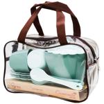 Набор посуды Tigres чайный Ромашка 14 элементов в сумке селадон