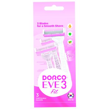 Dorco EVE-3 Razors for Women 3pcs - buy, prices for Vostorg - photo 1