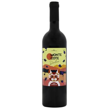 Сotnar Monte Cote Dolce Prunes-Damson Red Sweet Wine Drink 9-13% 0.75l - buy, prices for Za Raz - photo 1