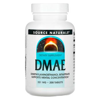 Диметиламіноетанол Source Naturals 351мг 200 таблеток. - купити, ціни на Біотус - фото 1