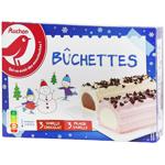 Auchan Frozen Vanilla-Chocolate and Strawberry-Vanilla Dessert 352g