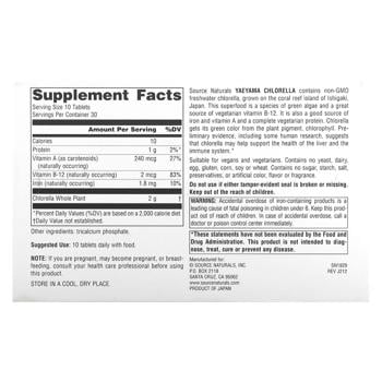 Source Naturals Yaeyama Chlorella 200mg 300 tablets - buy, prices for - photo 3