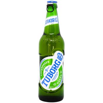 Пиво Tuborg Green светлое 4.6% 0,5л - купить, цены на Идеал - фото 1