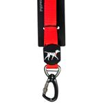 MasterZoo Nylon Adjustable Dog Leash 122cm / 20mm Red