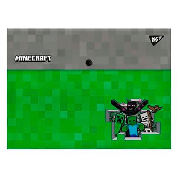 Папка-конверт Yes Minecraft А4 на кнопці
