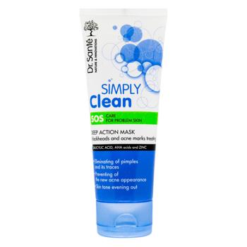 Маска Dr.Sante Simply Clean для обличчя 75мл - купити, ціни на Біотус - фото 1