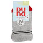 Duna 4009 with Silicone Winter Light Gray Children's Socks Size 12-14