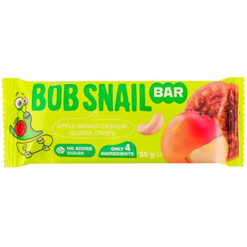 Bob Snail Apple-Mango-Cashew-Quinoa Bar 35g - buy, prices for COSMOS - photo 1