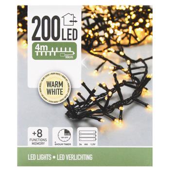 Koopman Outdoor Electric Garland 3хАА 200 LED 4.5m Warm White - buy, prices for - photo 2