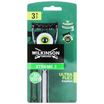Бритва Wilkinson Sword Xtreme3 Ultra Flex одноразовая 3шт