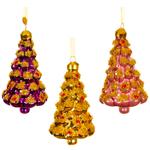 Decoris Christmas Tree Pendant 7x12cm in assortment