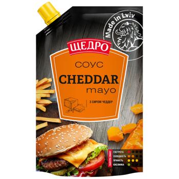 Соус Щедро Cheddar Mayo 180г - купити, ціни на Cупермаркет "Харків" - фото 1