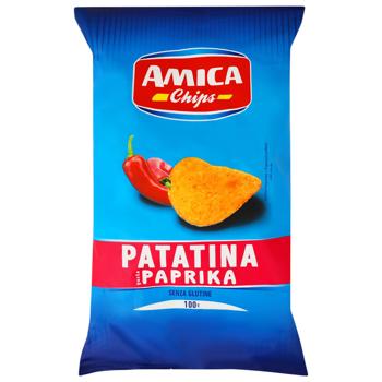 Чипси картопляні Папаріка 100г ТМ AMICA - купити, ціни на Епіцентр FOOD - фото 1