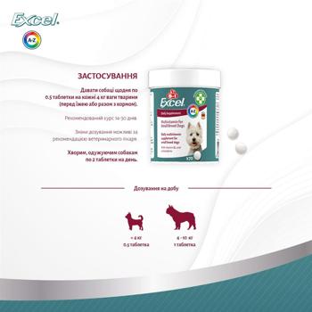 8in1 Excel Multi-Vitamin Small Breed Daily Supplement мультивітаміни для собак 70 шт - купить, цены на MasterZoo - фото 8