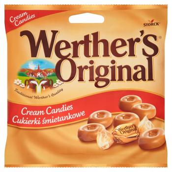 Цукерки Werthers Original Льодяники вершкова карамель 90г