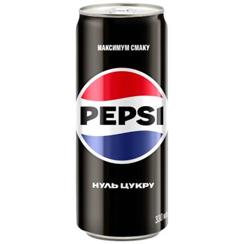 Напій газований Pepsi Cola Zero 0,33л з/б - купити, ціни на Grono - фото 1