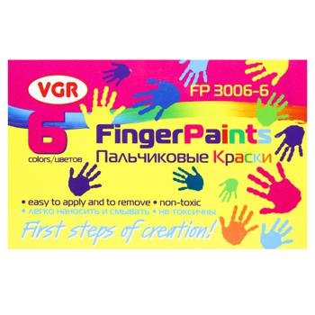 Фарби пальчикові VGR 6 кольорів - купити, ціни на ULTRAMARKET - фото 2