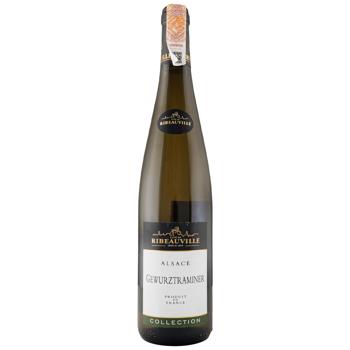 Вино Cave de Ribeauville Gewurztraminer  Vendanges Manuelles белое полусухое 13% 0,75л