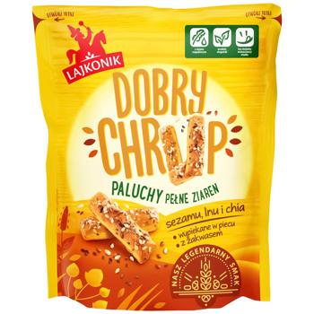 Lajkonik Dobry Chrup Sesame Flax Chia Sticks 100g