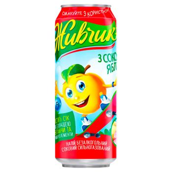 Zhyvchyk Apple with Juice Carbonated Drink 0.5l