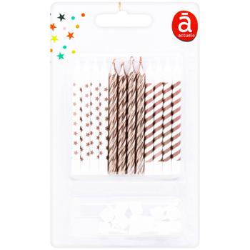 Свечи для торта Actuel 7,5см 12шт - купить, цены на Auchan - фото 3