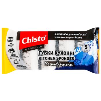 Chisto Scandinavia Kitchen Sponge 5pcs - buy, prices for Torba - photo 1