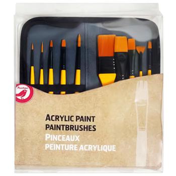 Auchan Brushes for Acrylic Paints 10pcs