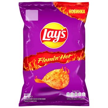 Lay's Flamin' Hot Potato Chips 95g - buy, prices for METRO - photo 1