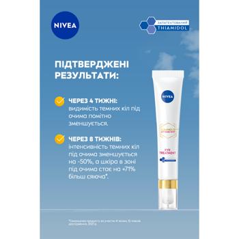 Крем для кожи вокруг глаз Nivea Luminous 630® против темных кругов 15мл - купить, цены на ULTRAMARKET - фото 4