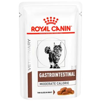 Набор корма Royal Canin Moderate Calorie для кошек с заболеваниями желудочно-кишечного сухой 2кг + влажный 4шт*85г - купить, цены на MasterZoo - фото 4