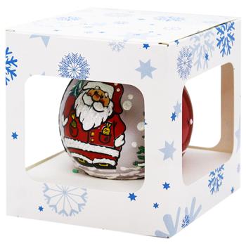 Шар ёлочный разноцветный стеклянный 1шт 85мм в ассортименте - купить, цены на - фото 7