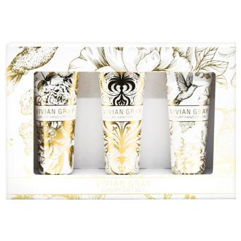 Набір кремів для рук Vivian Gray Velvet Touch White 3шт 50мл - купити, ціни на ULTRAMARKET - фото 3