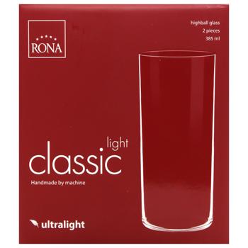 Набор стаканов Rona Classic Light HB 2шт 385мл - купить, цены на - фото 3