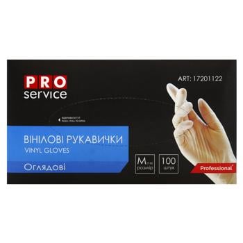Pro Service Professional Vinyl Examination Gloves M 100pcs - buy, prices for - photo 2