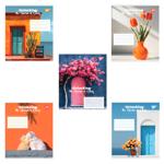 Тетрадь Yes Charm of Colors клетка А5 96 листов