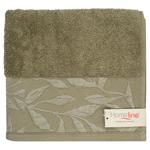 Полотенце махровое Home Line Флора оливковое 50x90см