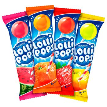 Карамель Roshen Lolli Pops фруктово-ягідний смак 12,7г - купити, ціни на МегаМаркет - фото 1