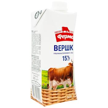 Ferma Ultra-Pasteurized Liquid Cream 15% 505g - buy, prices for Grono - photo 3