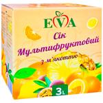 Сік Eva мультифруктовий з м'якоттю 3л