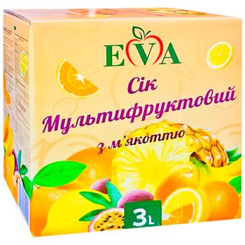 Eva Multifruit Juice with Pulp 3l - buy, prices for Epicentr FOOD - photo 1