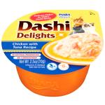 Ласощі для котів Inaba Dashi Delights 70 г - курка та тунець