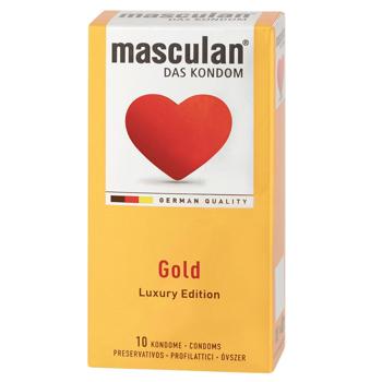 Masculan Gold Condoms 10pcs - buy, prices for Chudo Market - photo 1