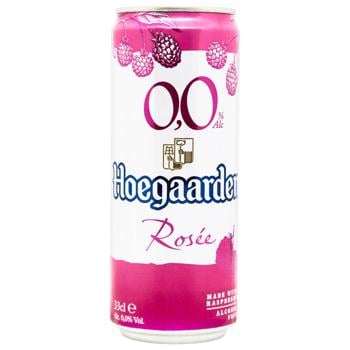 Hoegaarden Rosee Light Non-alcoholic Beer with Raspberry Flavor 0.33l