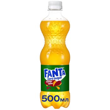 Fanta Zero Sugar Mango Carbonated Drink 0.5l - buy, prices for MasterZoo - photo 1