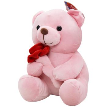 Ведмедик One Two Fun Валентин з трояндою 25см - купити, ціни на Auchan - фото 3