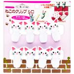 Набір прищіпок Киця біла 8шт 34772-1