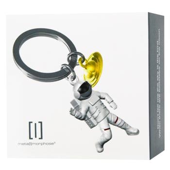 Брелок Metalmorphose Astronaut with Black Screen & Golden Saturn Charm - купить, цены на WINETIME - фото 1