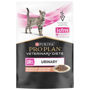 Pro Plan Veterinary Diets UR Urinary Wet Food with Salmon for Cats with Urinary Tract Diseases 85g