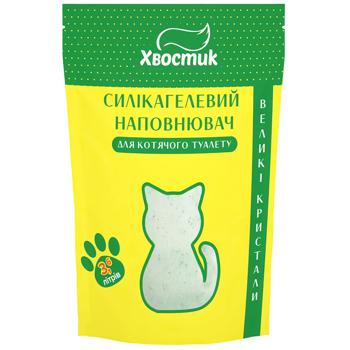 Наповнювач Хвостик Силікагелевий для котячого туалету 15л - купити, ціни на Auchan - фото 1